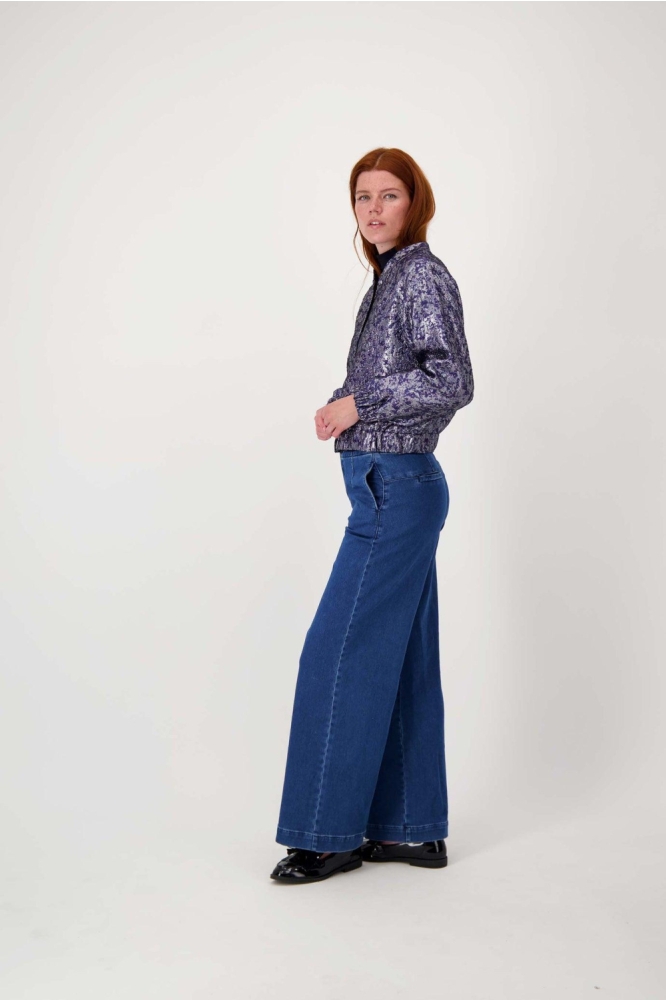 JACQUARD GLANS JASJE 0310 033 NIGHT BLUE